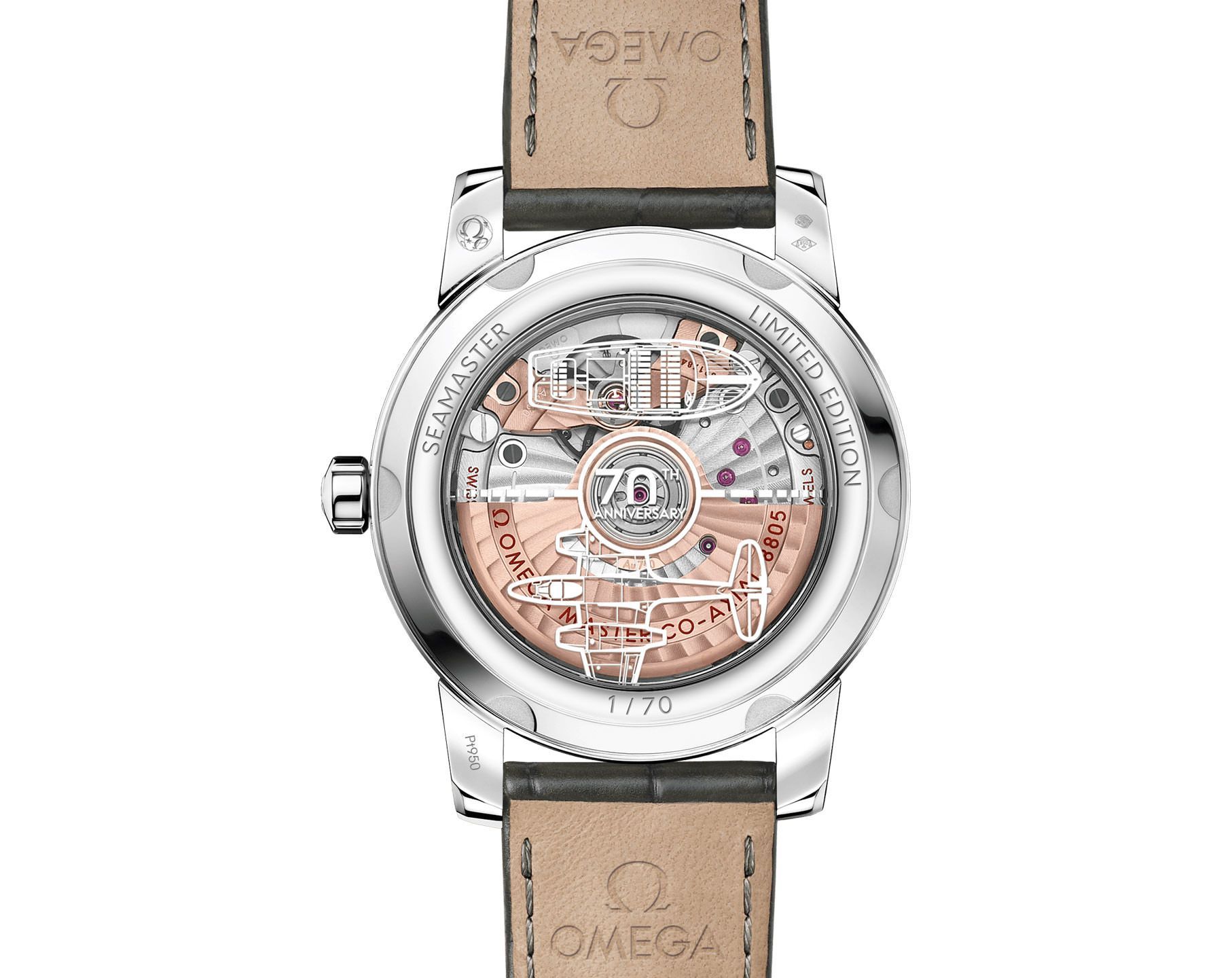 Omega Heritage Models 38 mm Watch in Grey Dial For Men - 5