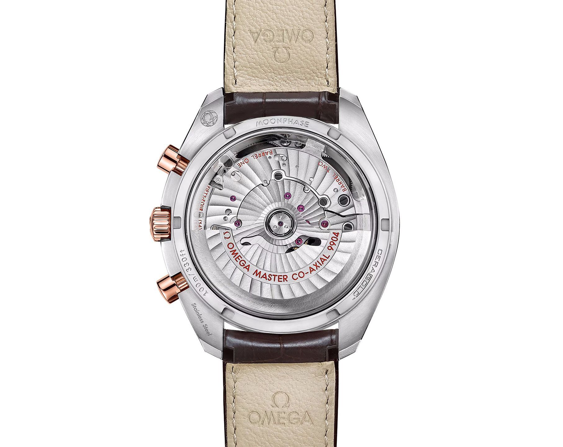 Omega Two Counters 44.2 mm Watch in Brown Dial