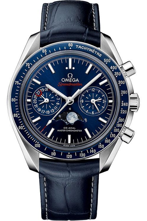 Omega Two Counters 44.25 mm Watch in Blue Dial