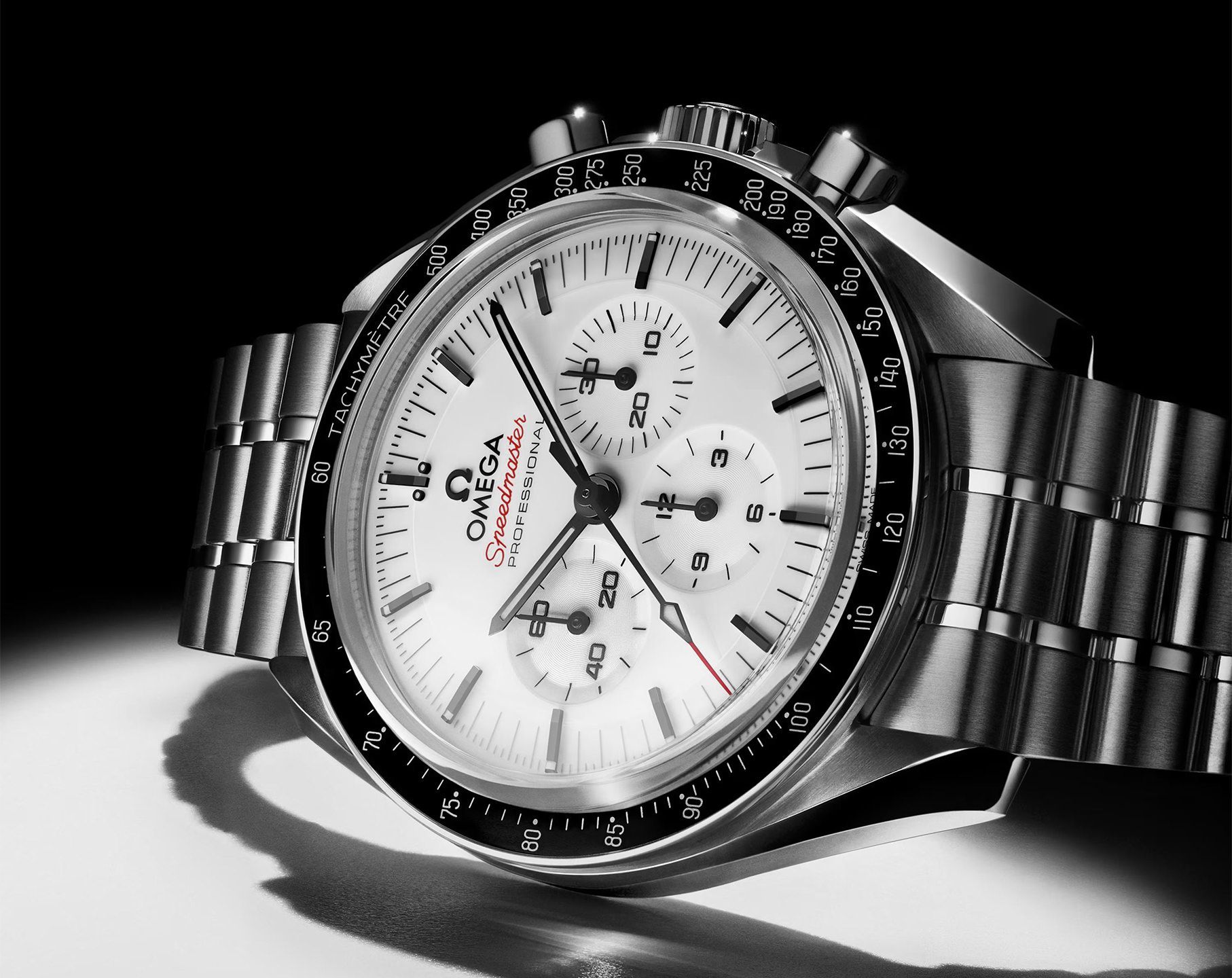 Omega Speedmaster Moonwatch White Dial 42 mm Manual Winding Watch For Men - 7