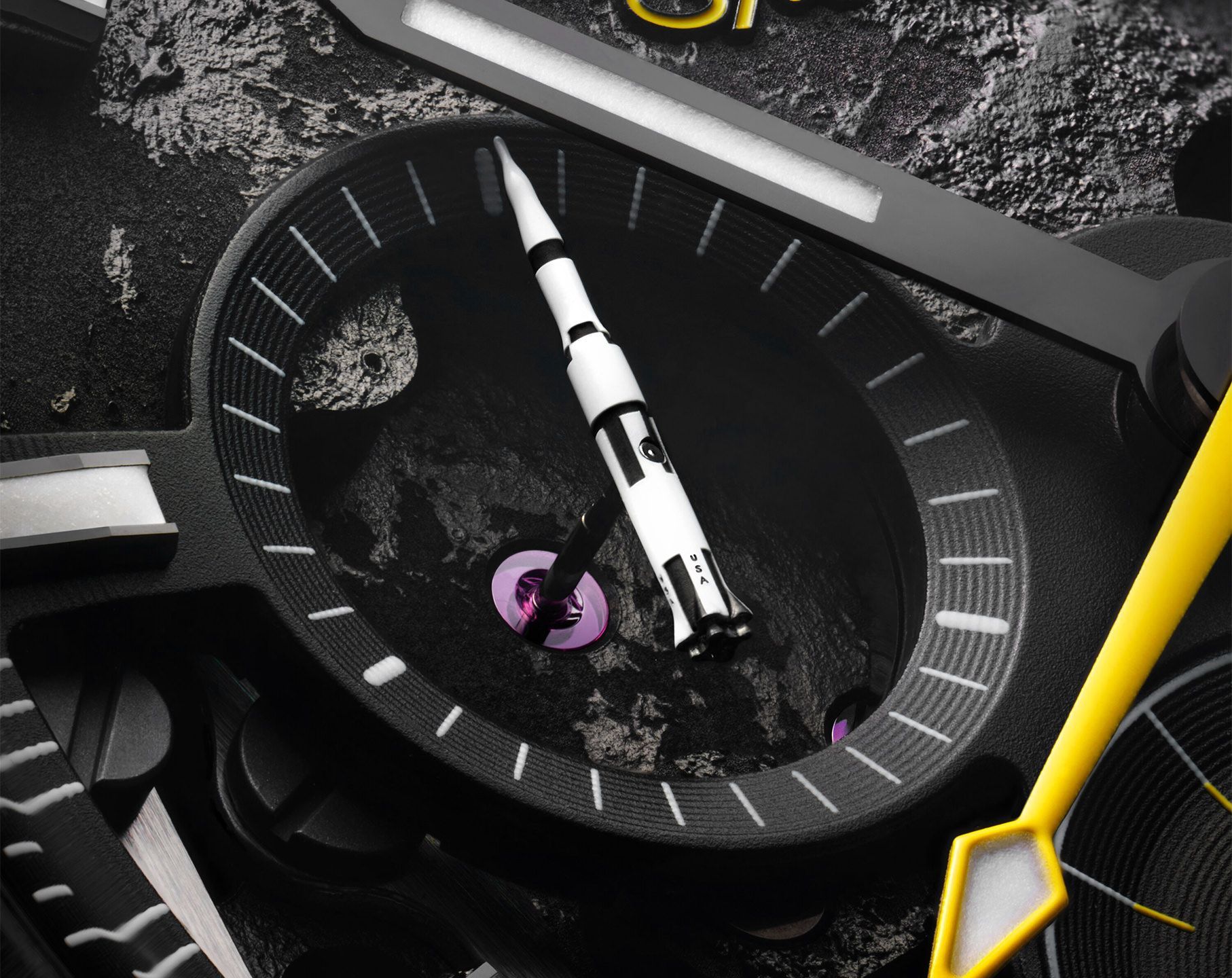 Omega Speedmaster Dark Side of The Moon Black Dial 44.25 mm Manual Winding Watch For Men - 4