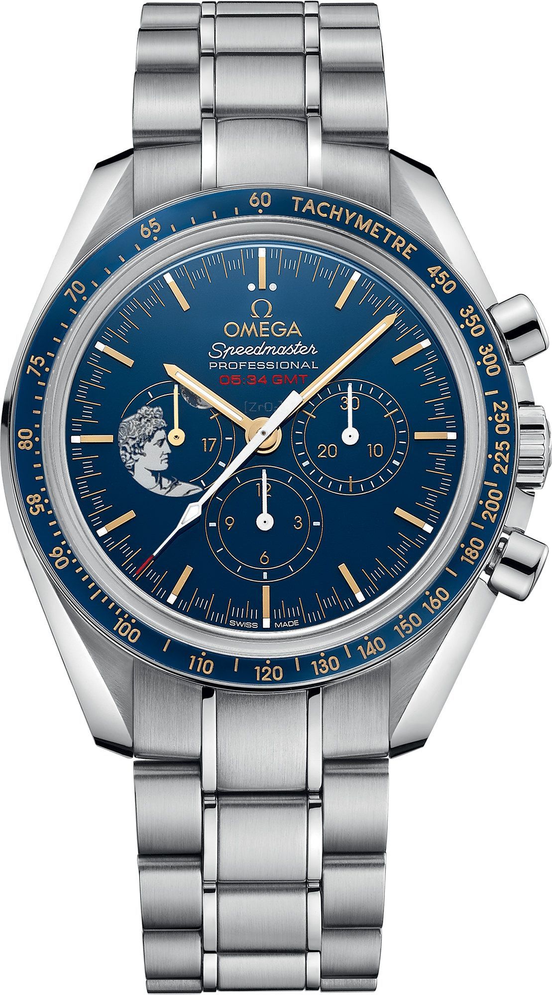 Omega Speedmaster  Blue Dial 42 mm Manual Winding Watch For Men - 1