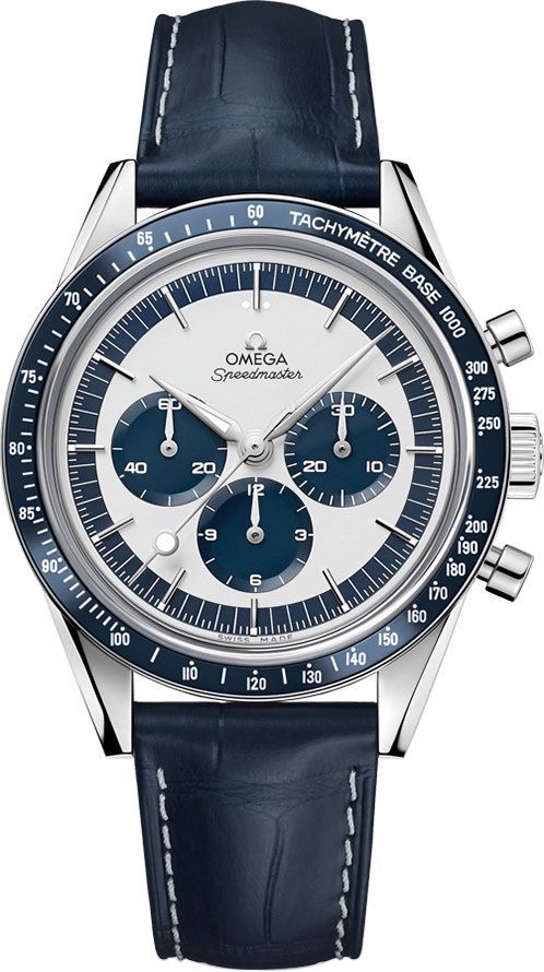 Omega Speedmaster Moonwatch Silver Dial 39.7 mm Manual Winding Watch For Men - 1