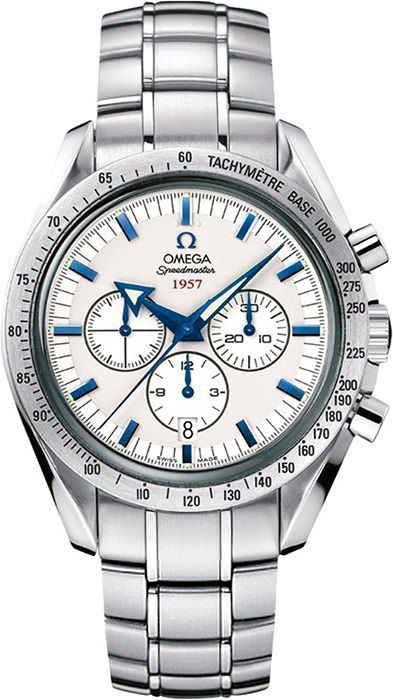 Omega Broad Arrow 42 mm Watch in White Dial - 1