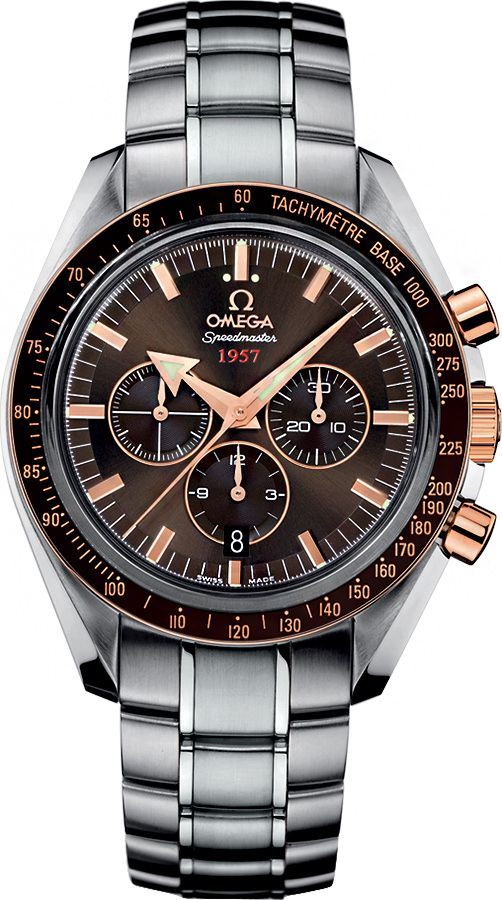 Omega  42 mm Watch in Brown Dial For Men - 1