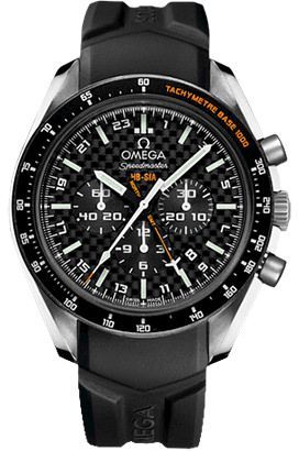 Omega Speedmaster Hb-Sia Co-Axial GMT Black Dial 44 mm Automatic Watch For Men - 1