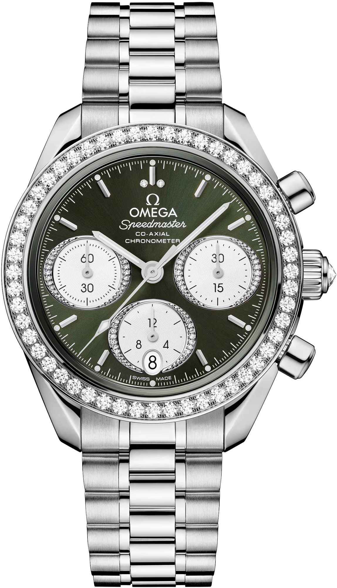 Omega Speedmaster Speedmaster 38 Green Dial 38 mm Automatic Watch For Men - 1