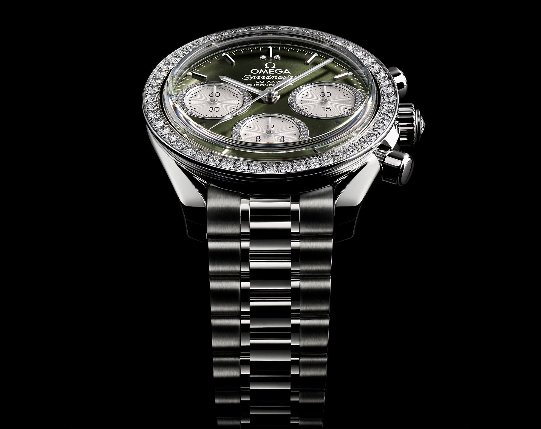 Omega Speedmaster Speedmaster 38 Green Dial 38 mm Automatic Watch For Men - 6