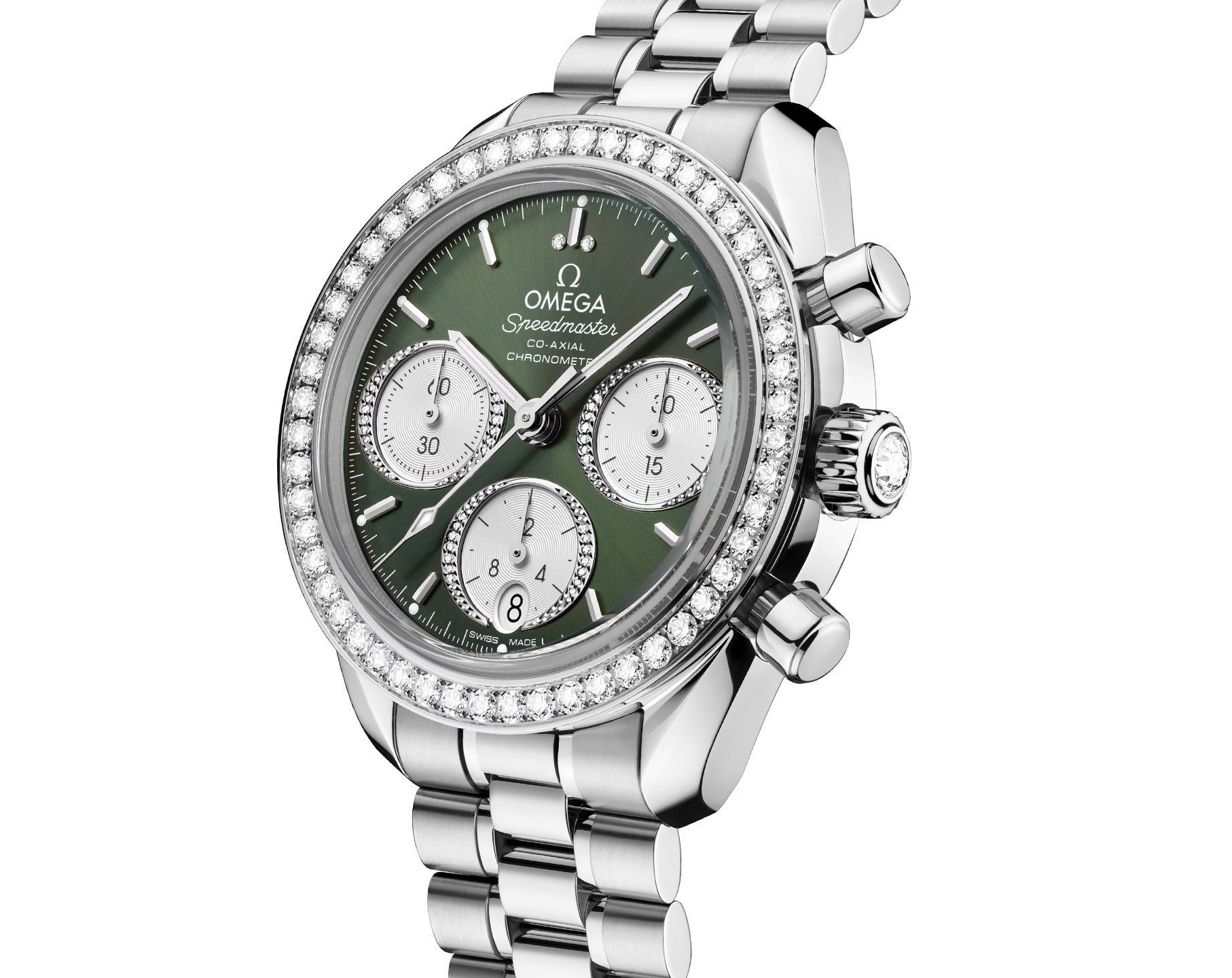 Omega Speedmaster Speedmaster 38 Green Dial 38 mm Automatic Watch For Men - 7