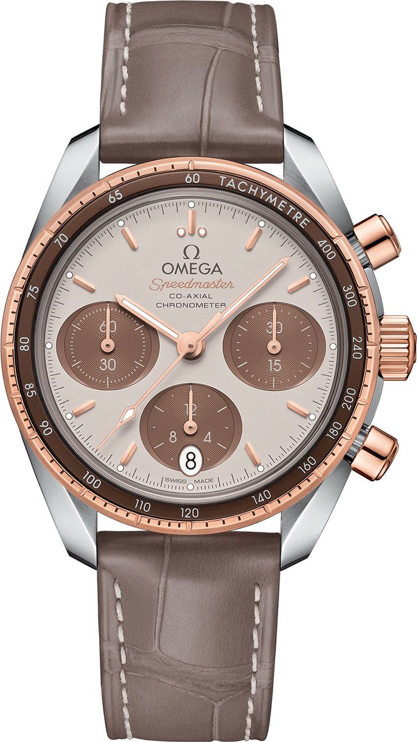 Omega Speedmaster 38 38 mm Watch in Brown Dial For Unisex - 1