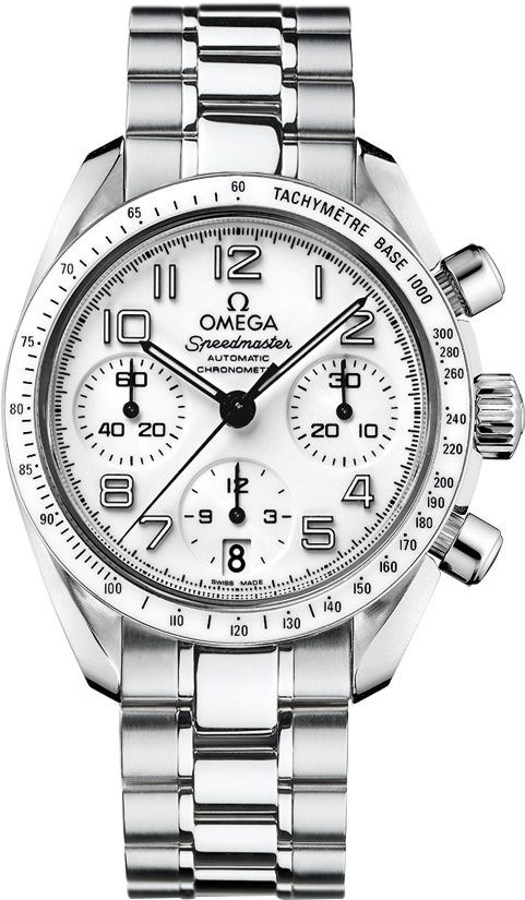 Omega Speedmaster  White Dial 38 mm Automatic Watch For Women - 1