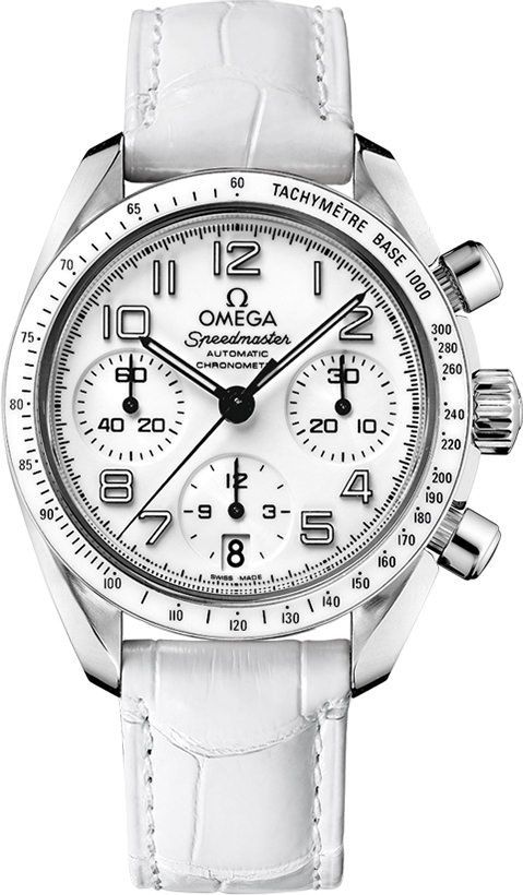 Omega Speedmaster  White Dial 38 mm Automatic Watch For Men - 1