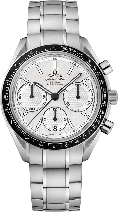 Omega Racing 40 mm Watch in Silver Dial For Men - 1