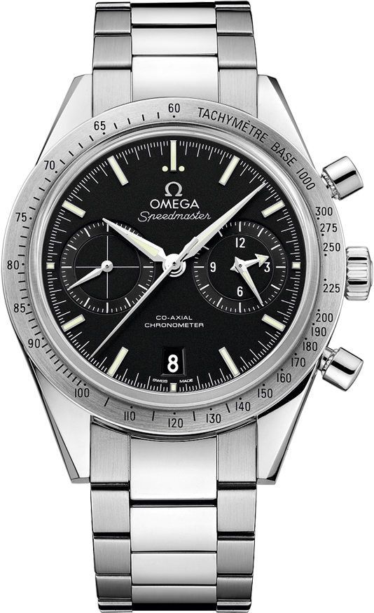 Omega Speedmaster 57 41.5 mm Watch in Black Dial For Men - 1