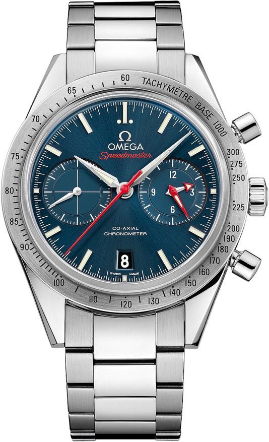 Omega Speedmaster 57 41.5 mm Watch in Blue Dial For Men - 1