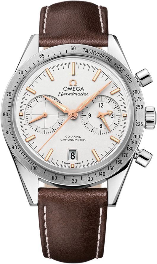 Omega Speedmaster 57 41.5 mm Watch in Silver Dial For Men - 1