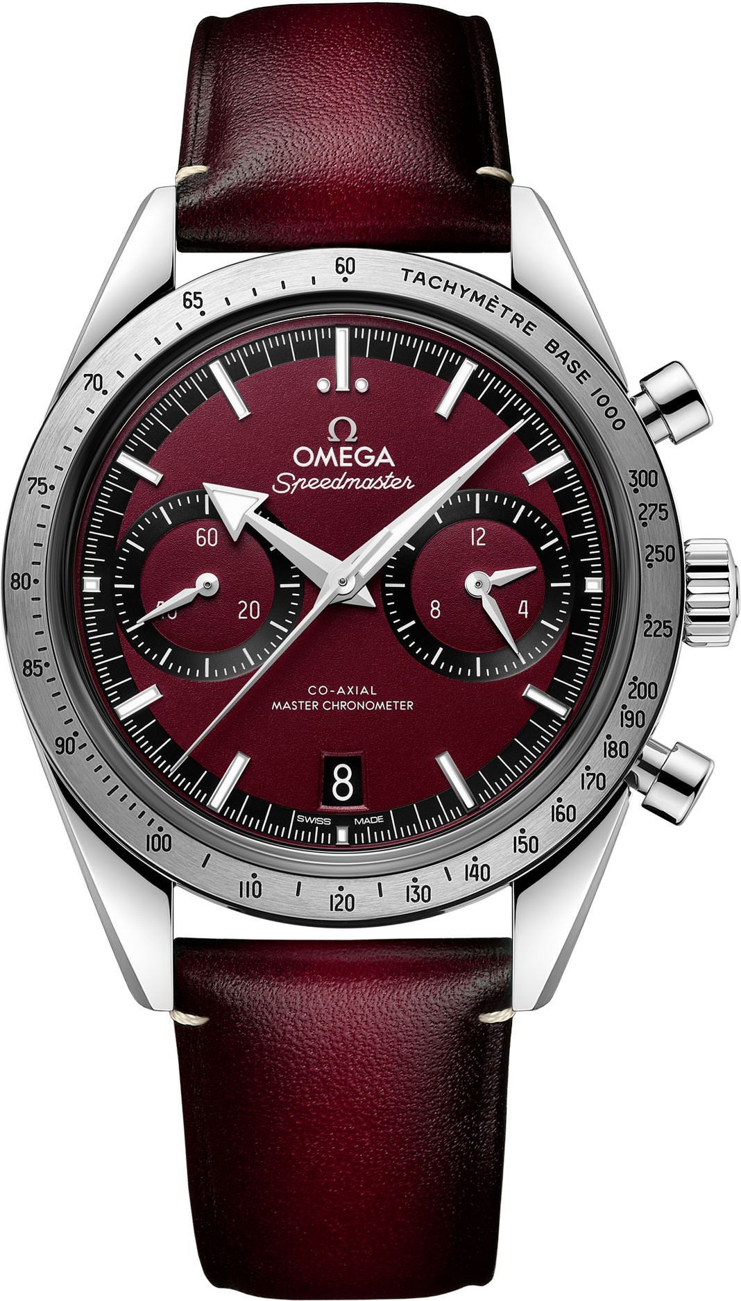 Omega Heritage Models 40.5 mm Watch in Burgundy Dial For Men - 1