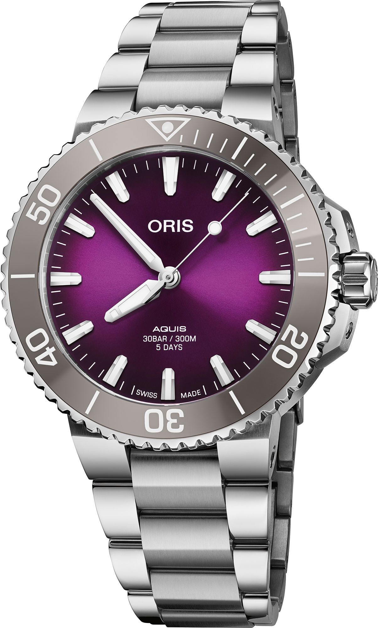 Oris Aquis Hölstein Edition 2023 Purple Dial 41.5 mm Automatic Watch For Men - 1