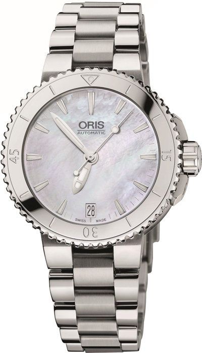Oris Diving Aquis Date MOP Dial 36 mm Automatic Watch For Women - 1