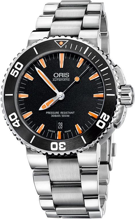 Oris Diving Aquis Date Black Dial 43 mm Automatic Watch For Men - 1