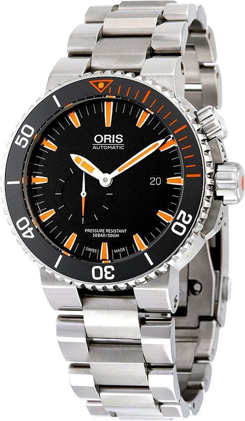 Oris Aquis Date 46 mm Watch in Black Dial For Men - 1