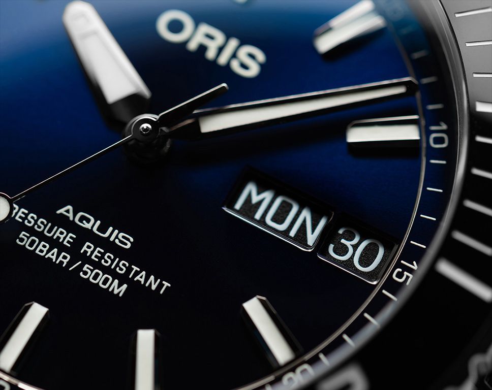Oris Aquis Aquis Big Day Date Blue Dial 45.50 mm Automatic Watch For Men - 6