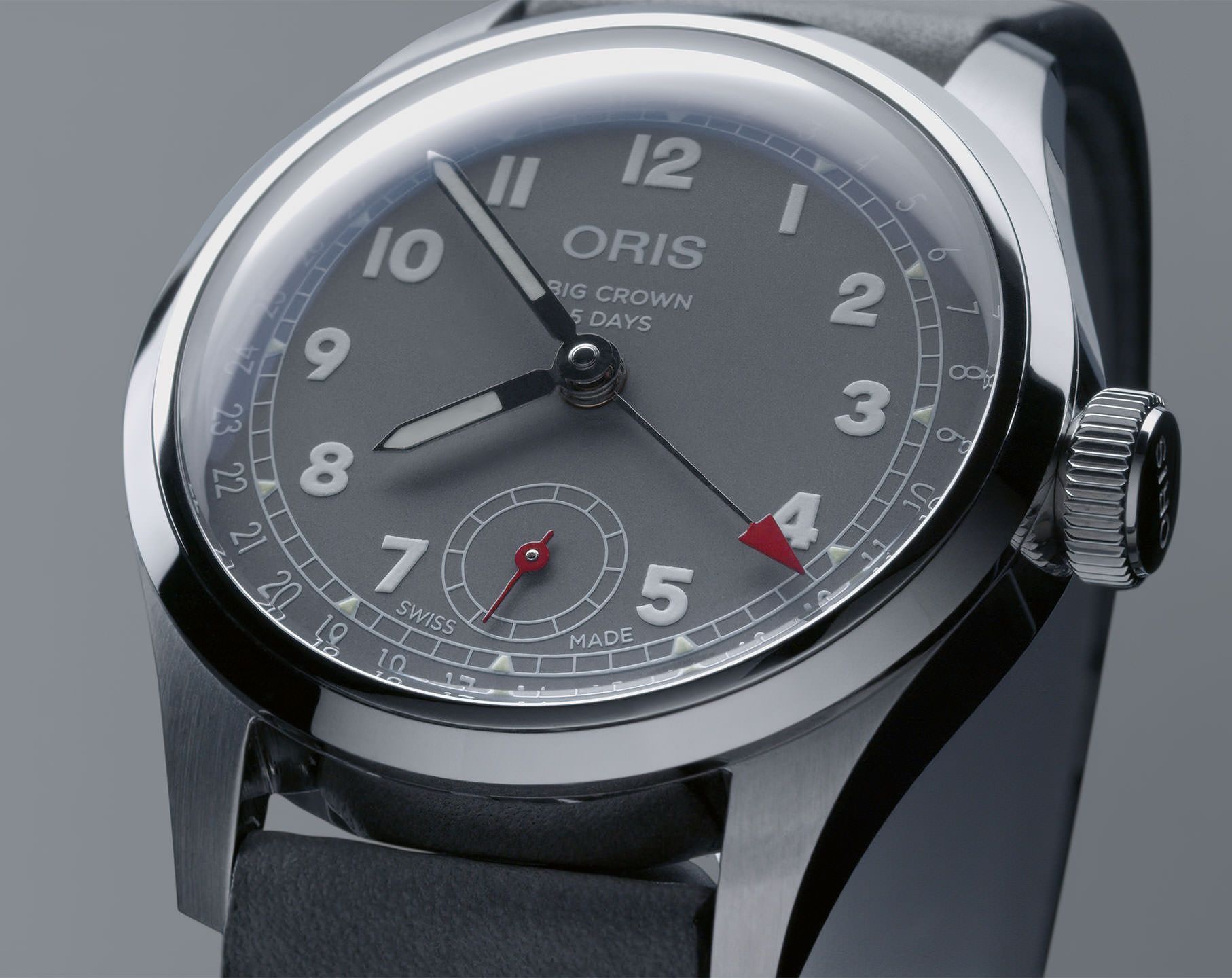 Oris Big Crown Holstein Edition 2021 Grey Dial 38 mm Automatic Watch For Men - 3