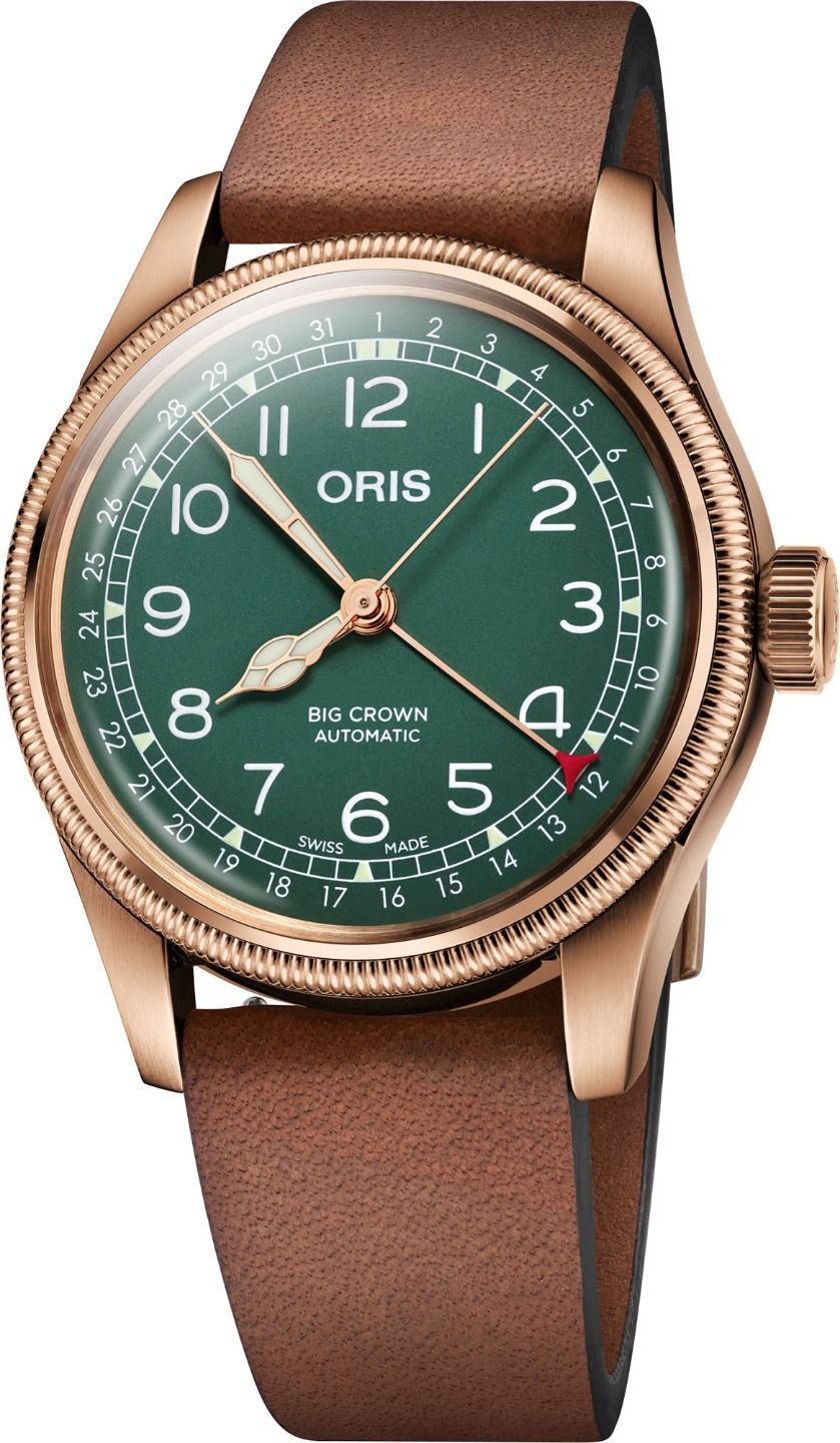 Oris Big Crown Big Crown Pointer Date 80th Anniversary Edition Green Dial 40 mm Automatic Watch For Men - 1