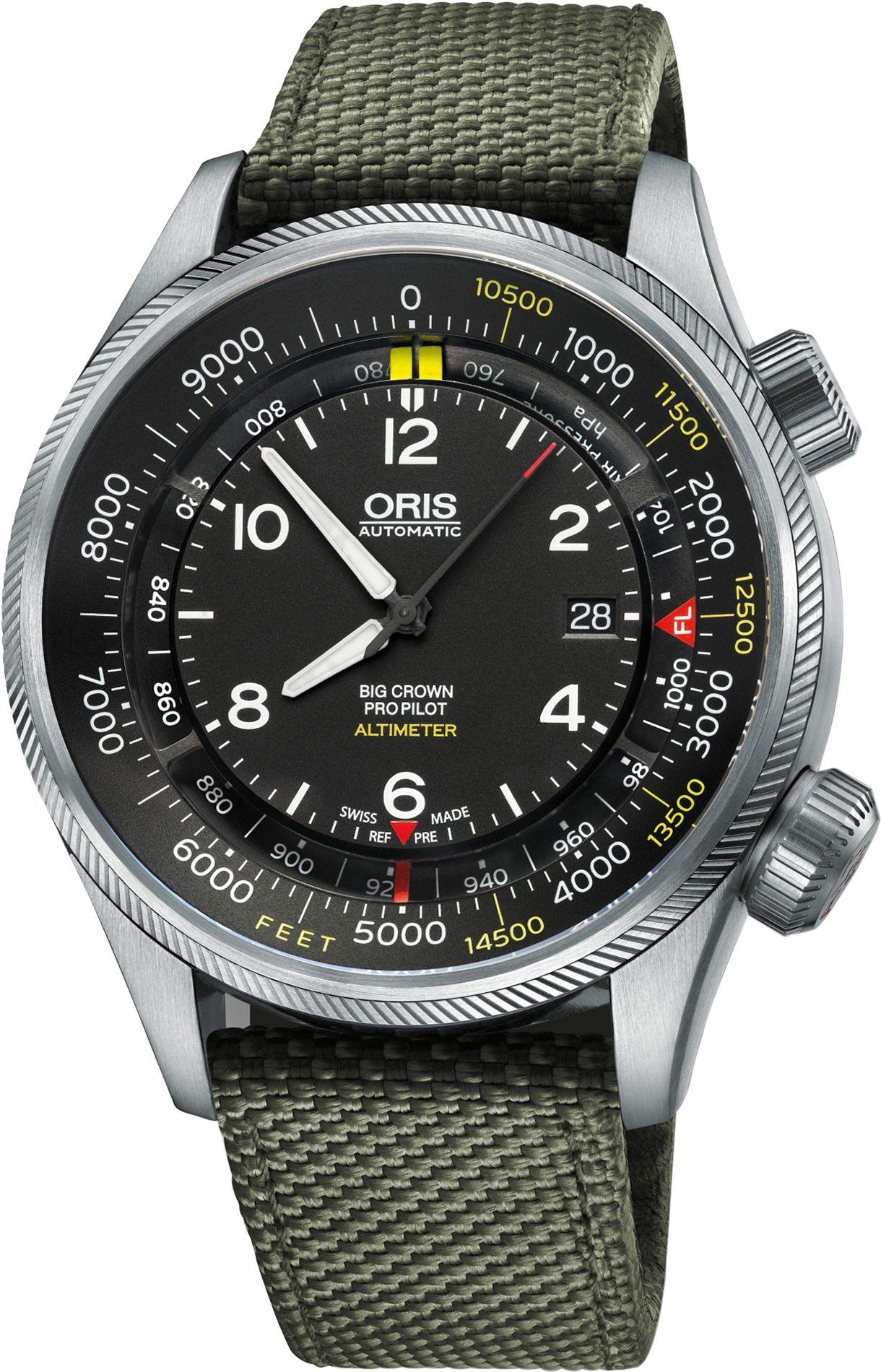 Oris Aviation Big Crown Black Dial 47 mm Automatic Watch For Men - 1
