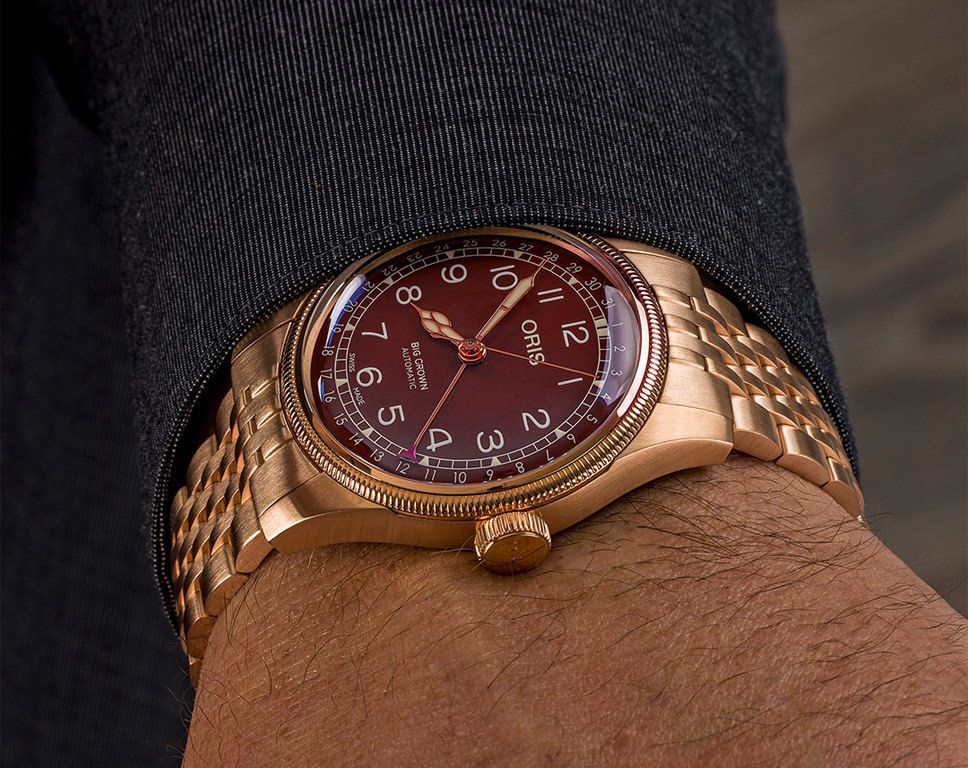 Oris Big Crown Big Crown Bronze Pointer Date Red Dial 40 mm Automatic Watch For Men - 5