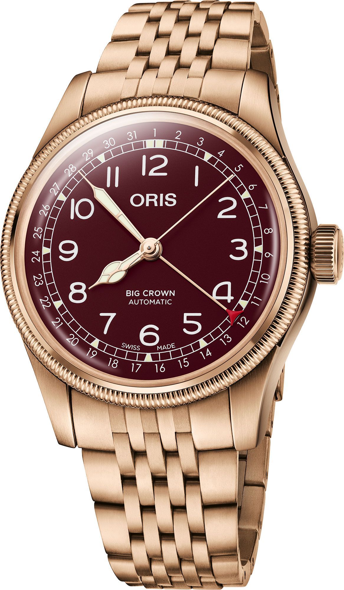 Oris Big Crown Big Crown Bronze Pointer Date Red Dial 40 mm Automatic Watch For Men - 1