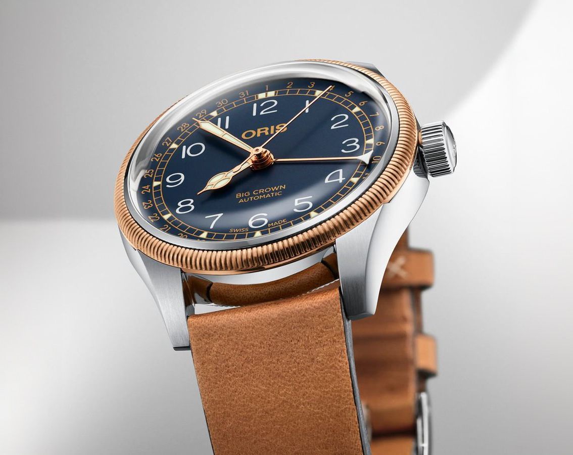 Oris Big Crown Big Crown Pointer Date Blue Dial 36 mm Automatic Watch For Men - 9