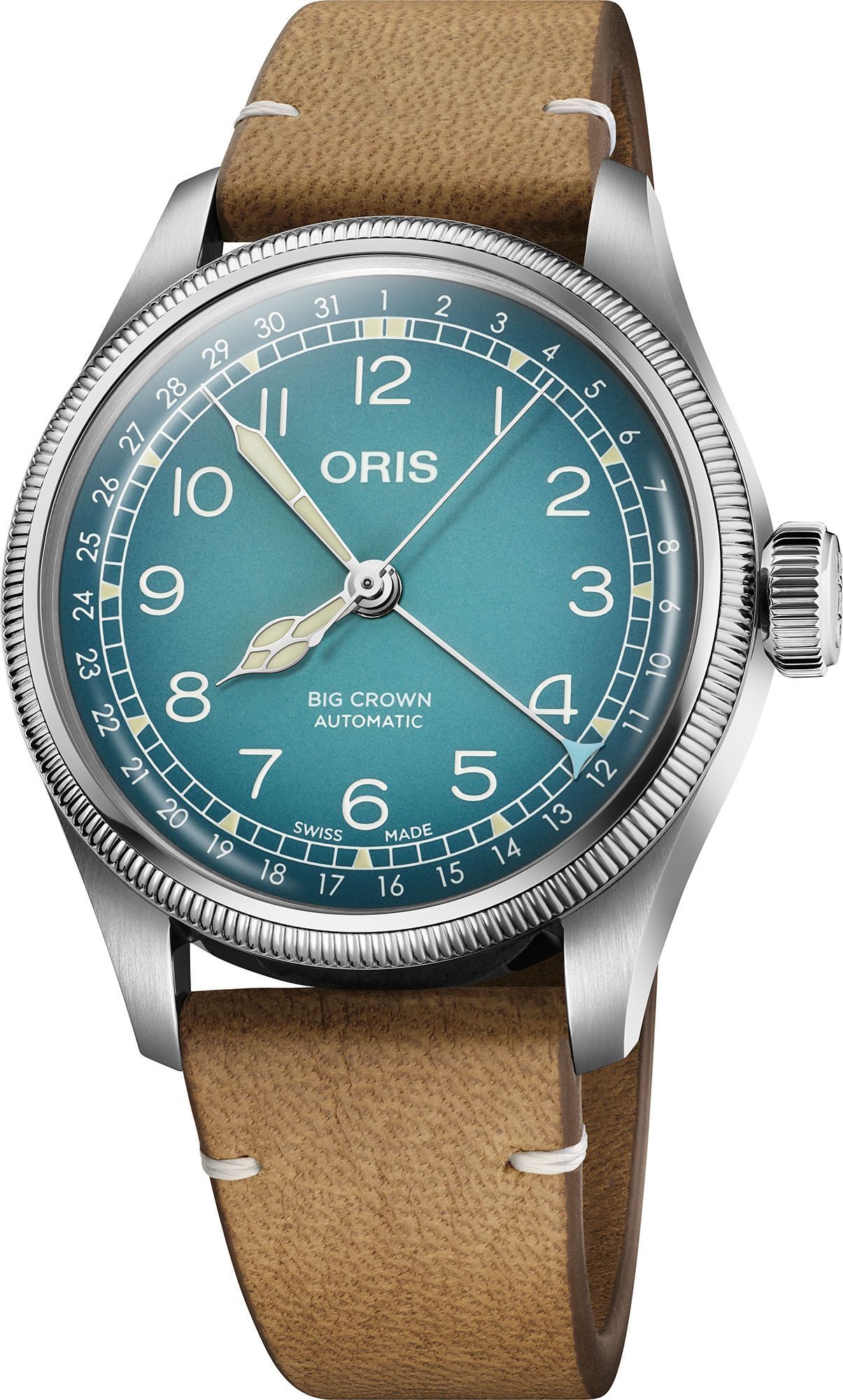 Oris Big Crown Oris X Cervo Volante Blue Dial 38 mm Automatic Watch For Men - 1