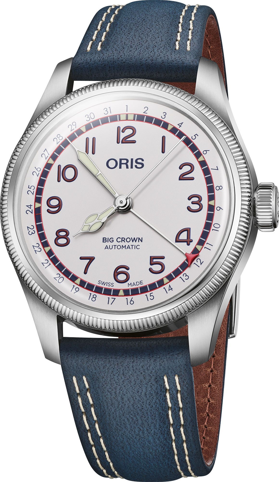 Oris Big Crown Hank Aaron Limited Edition White Dial 40 mm Automatic Watch For Unisex - 1