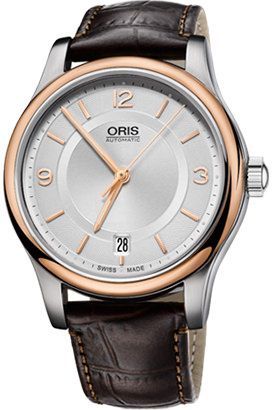 Oris  37 mm Watch in Silver Dial For Men - 1