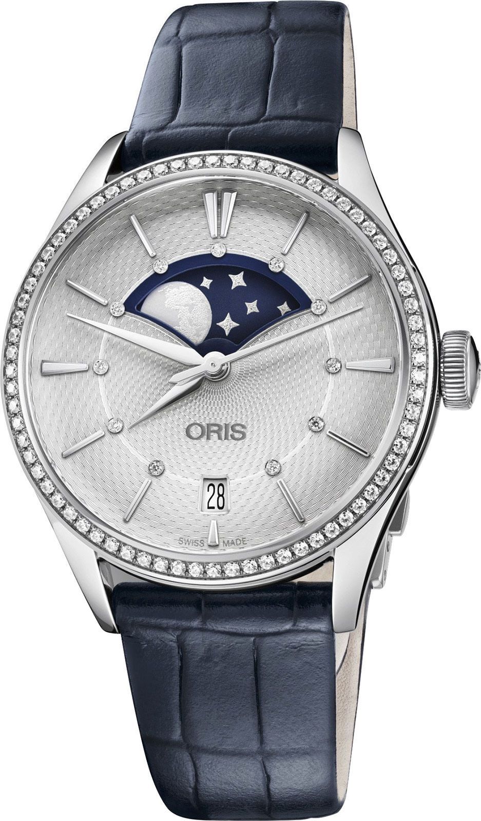 Oris Culture Grande Lune Silver Dial 36 mm Automatic Watch For Women - 1