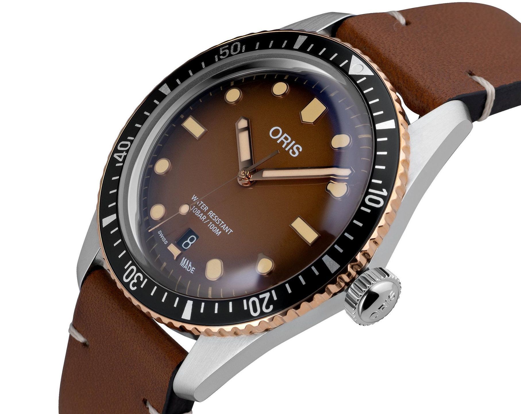 Oris Divers Divers Sixty-Five Brown Dial 40 mm Automatic Watch For Men - 5