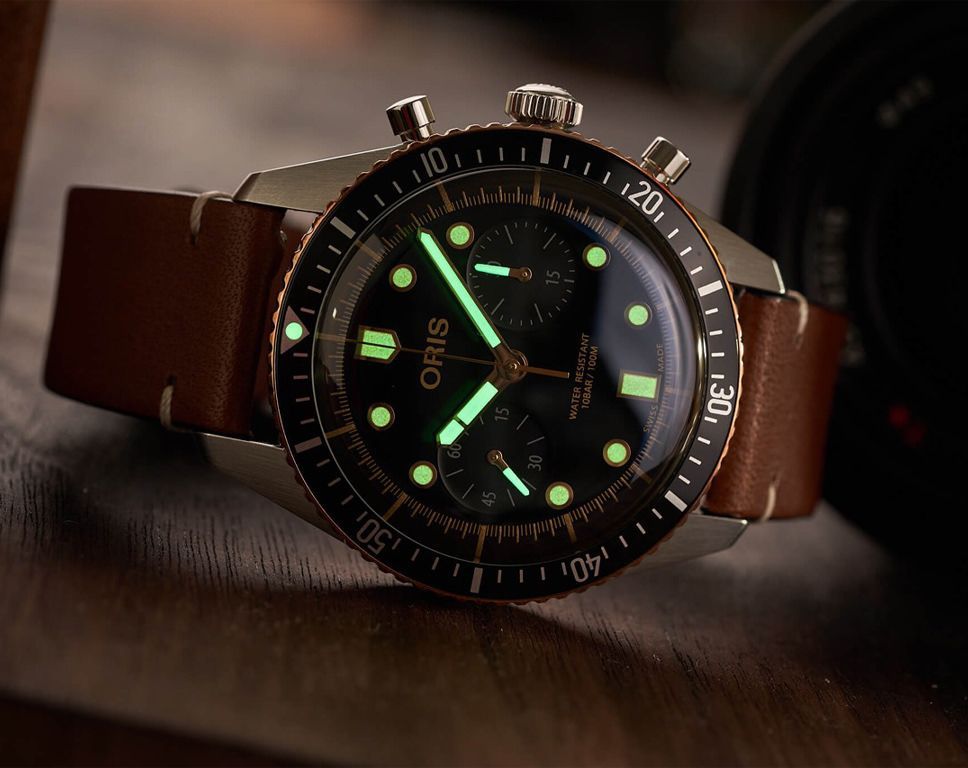 Oris Divers Divers Sixty-Five Chronograph Black Dial 43 mm Automatic Watch For Men - 7