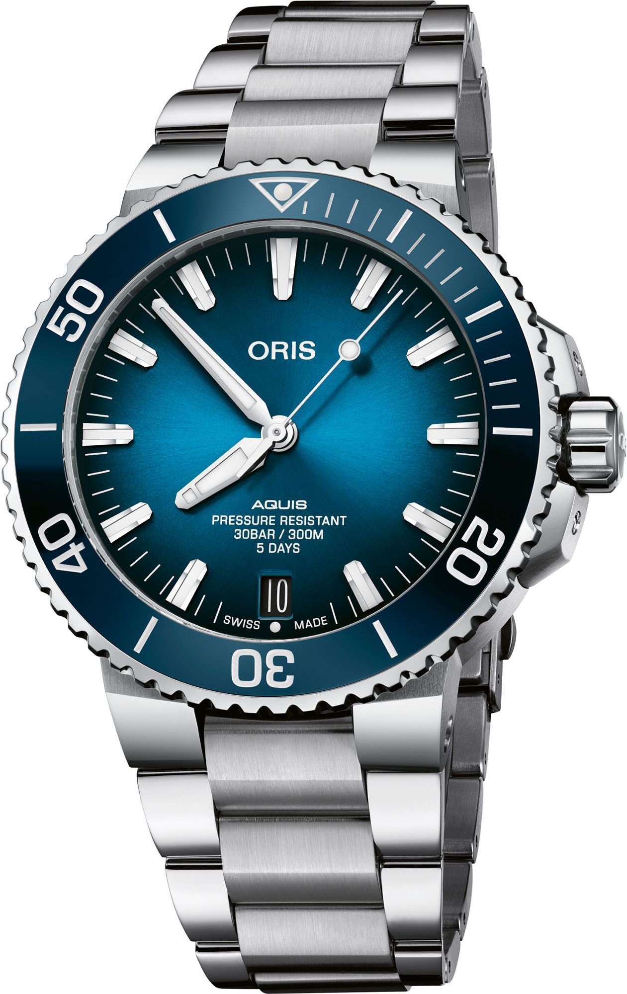Oris Aquis Aquis Date Calibre 400 Blue Dial 43.50 mm Automatic Watch For Men - 1