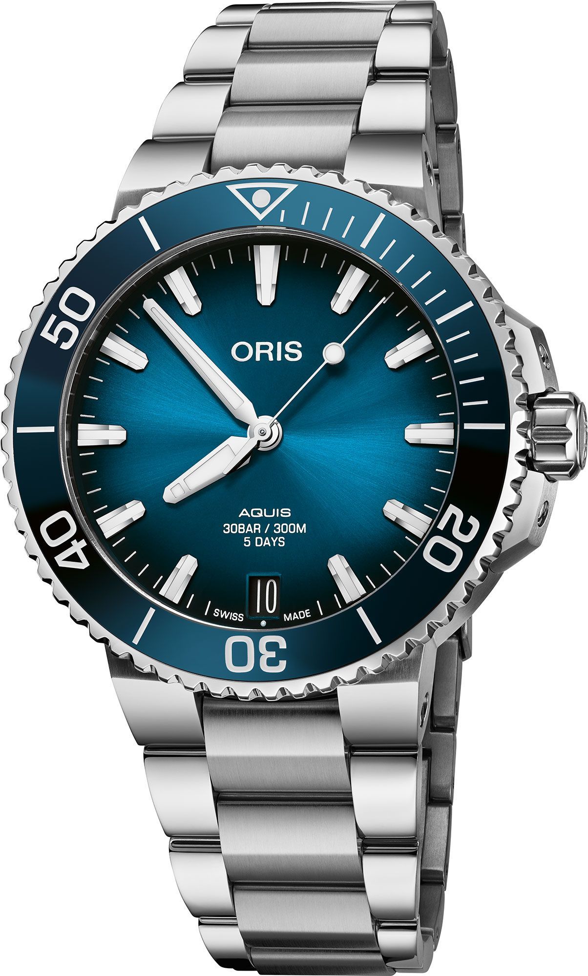 Oris Aquis Aquis Date Calibre 400 Blue Dial 41.5 mm Automatic Watch For Men - 1