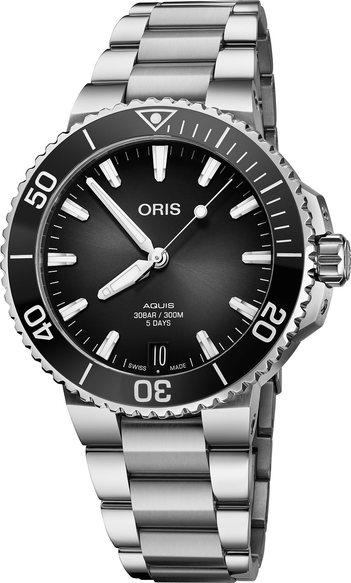 Oris Aquis Aquis Date Calibre 400 Anthracite Dial 41.5 mm Automatic Watch For Men - 1
