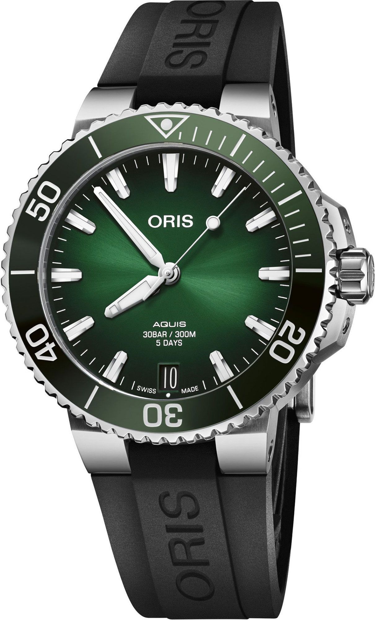 Oris Aquis Aquis Date Calibre 400 Green Dial 41.5 mm Automatic Watch For Men - 1