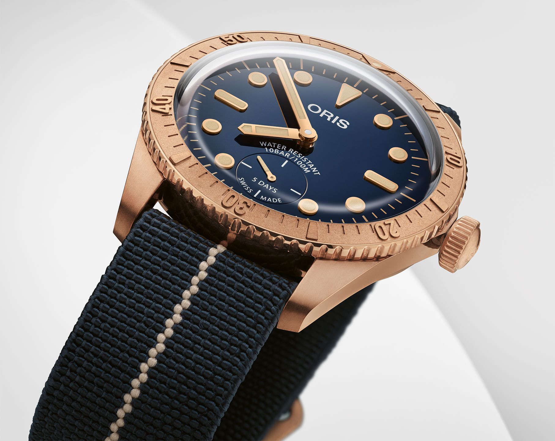 Oris Carl Brashear Calibre 401 Limited Edition 40 mm Watch in Blue