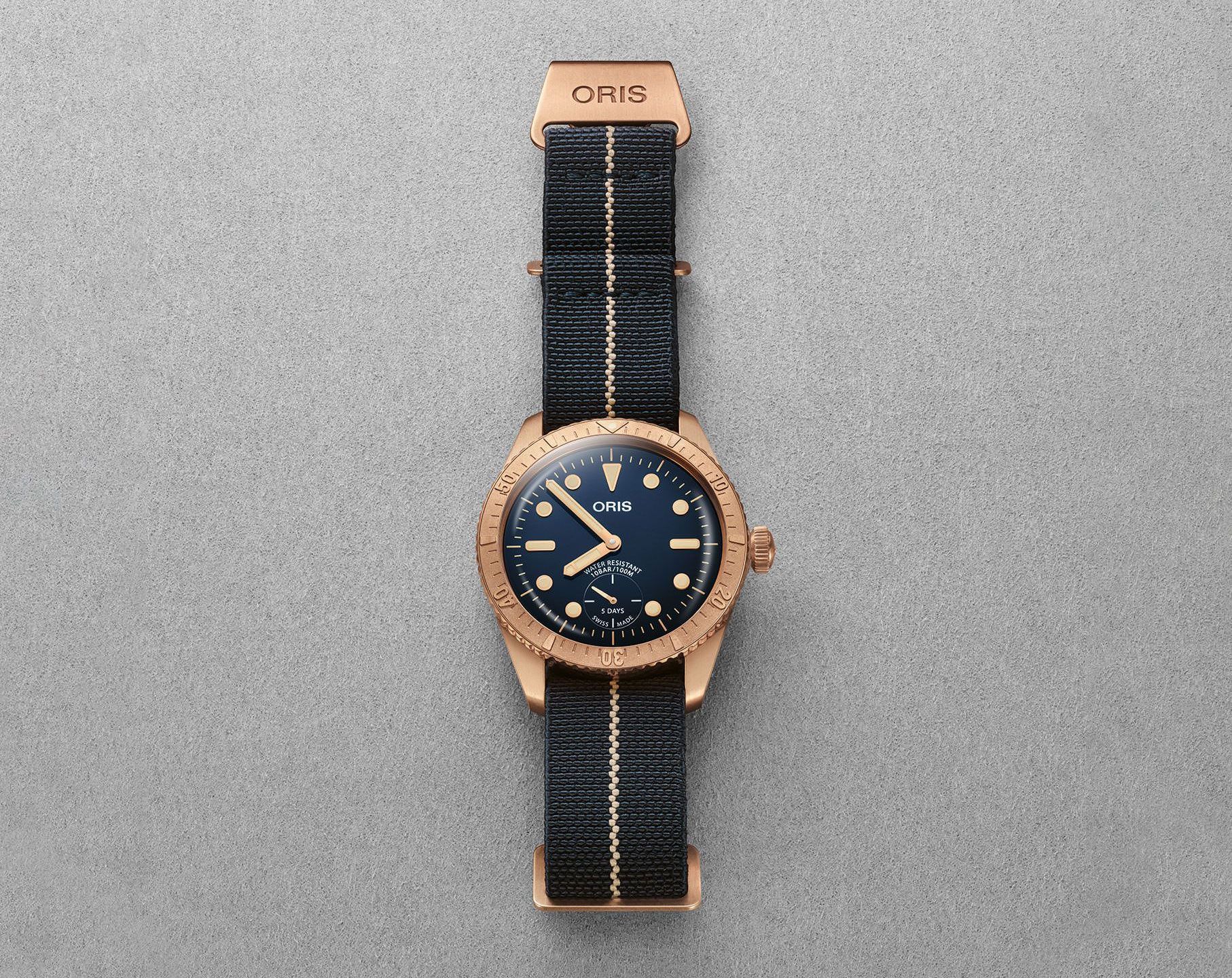 Oris Divers Carl Brashear Calibre 401 Limited Edition Blue Dial 40 mm Automatic Watch For Men - 7