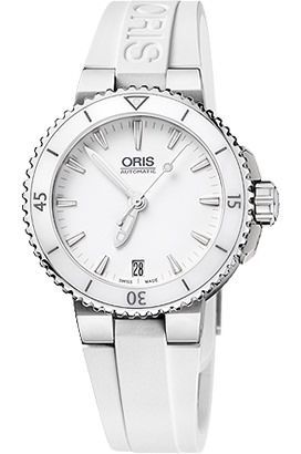 Oris Diving  White Dial 36 mm Automatic Watch For Women - 1