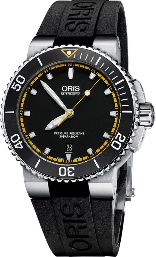 Oris Aquis Date 43 mm Watch in Black Dial For Men - 1