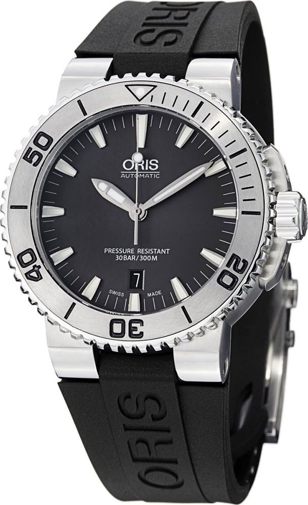 Oris Diving Aquis Date Grey Dial 43 mm Automatic Watch For Men - 1