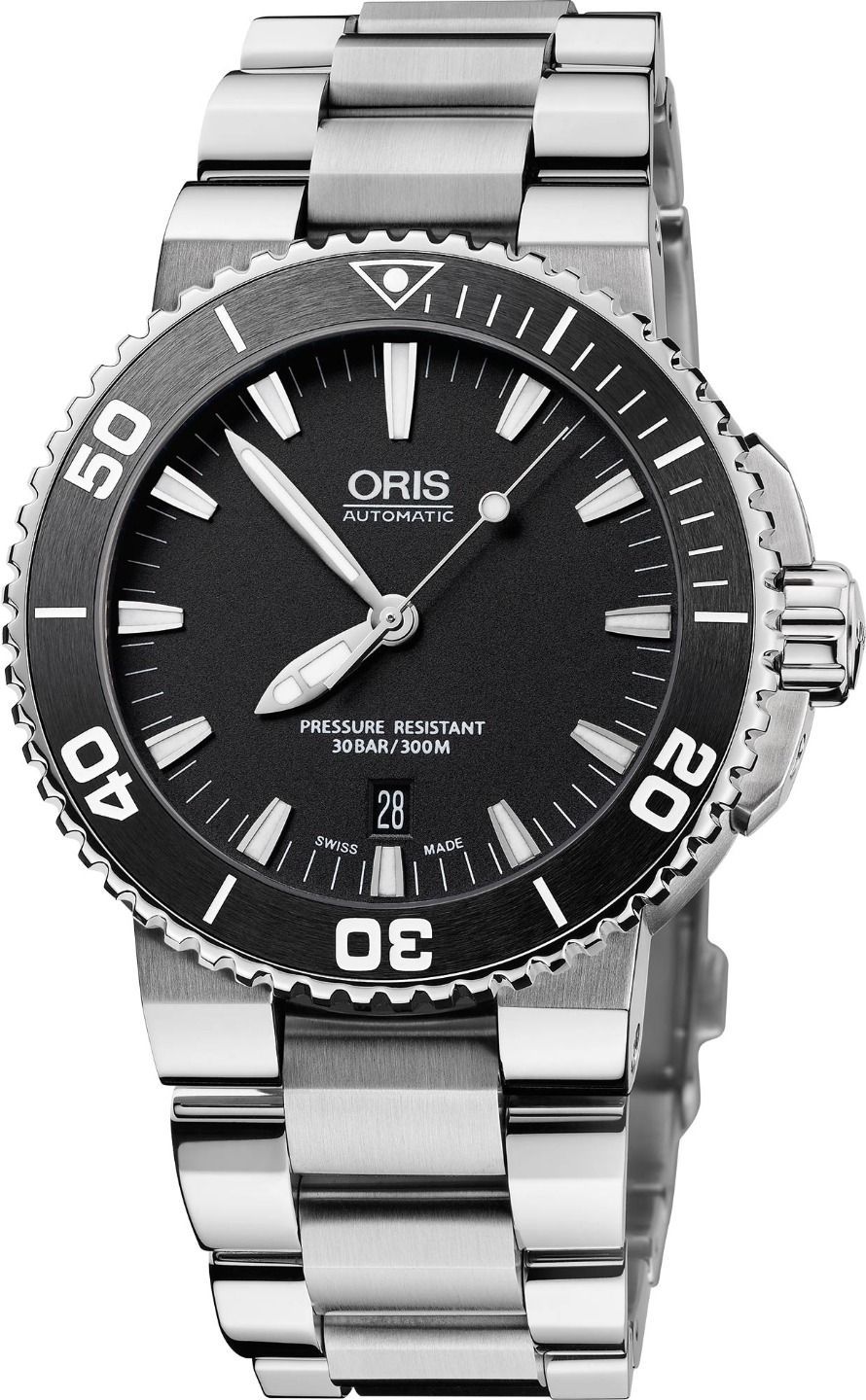 Oris Aquis Date 43 mm Watch in Black Dial For Men - 1