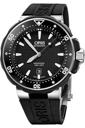 Oris Diving  Black Dial 49 mm Automatic Watch For Men - 1