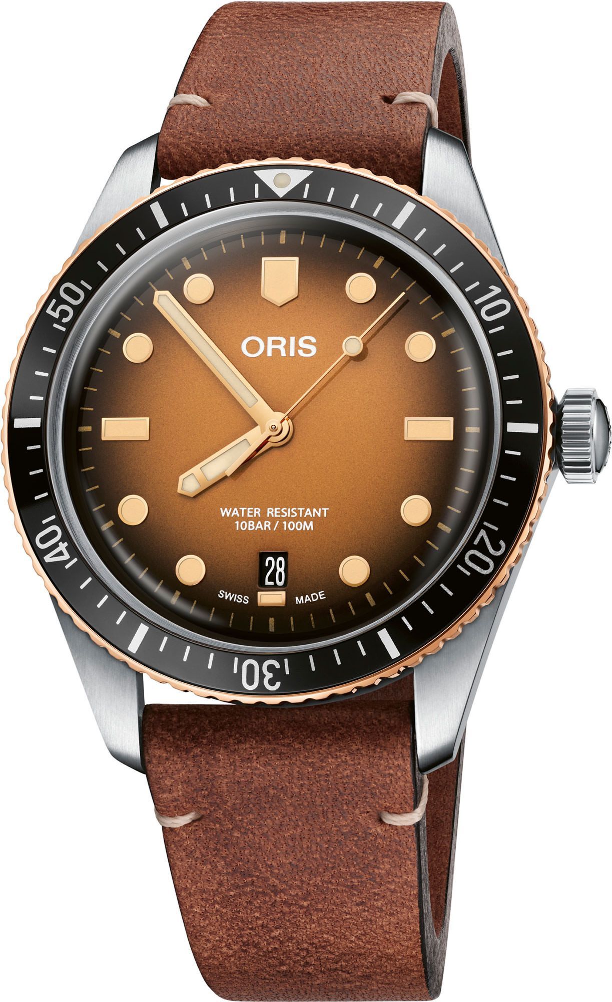 Oris Divers Divers Sixty-Five Brown Dial 40 mm Automatic Watch For Men - 1
